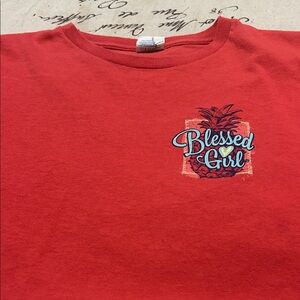 Delta Kids Red 'Blessed Girl' T-Shirt